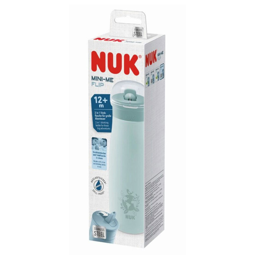 Nuk Mini Me Flip Biberón infantil de acero inoxidable a partir de 12 meses 500 ml
