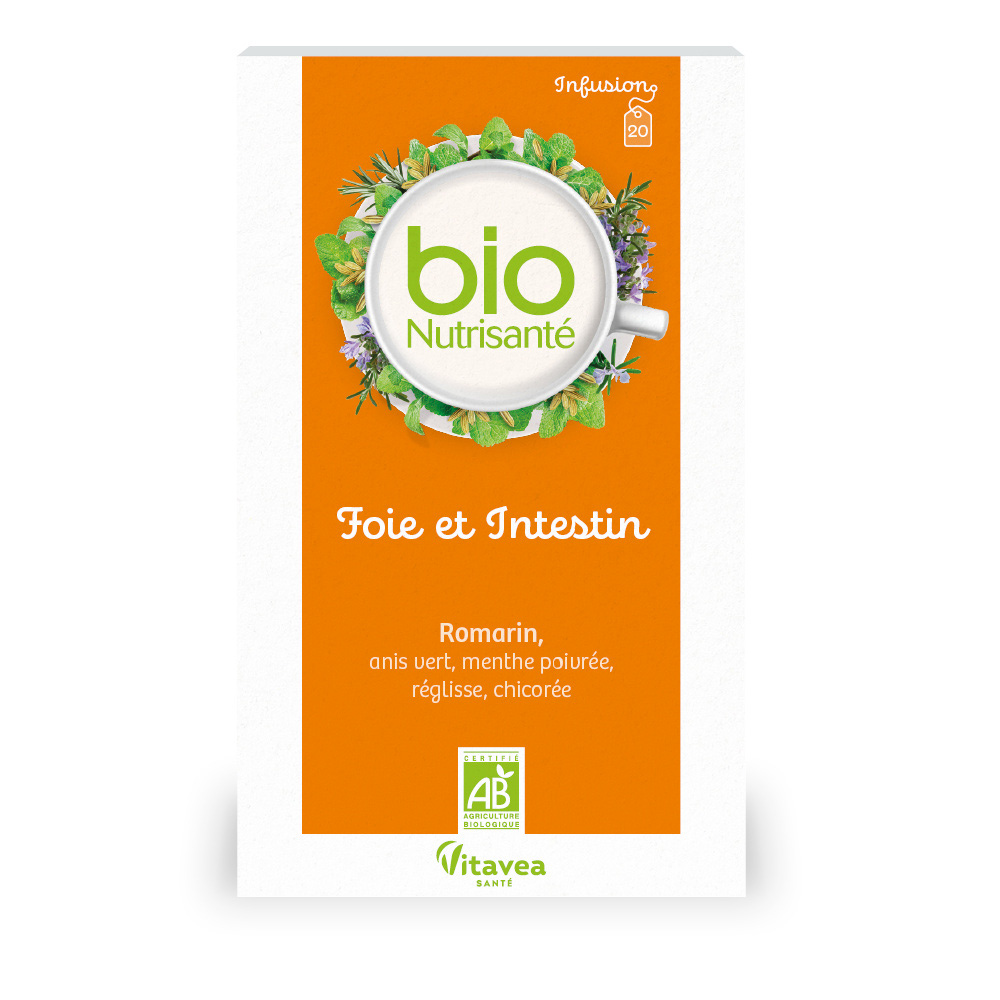 Vitavea Santé BioNutrisanté Bio infusión bienestar hígado e intestino 20 bolsitas