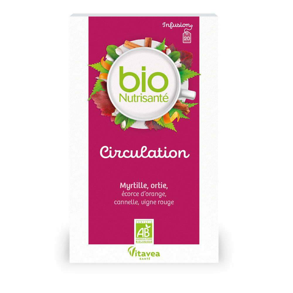 Vitavea Santé BioNutrisanté Bio infusión circulación 20 bolsitas