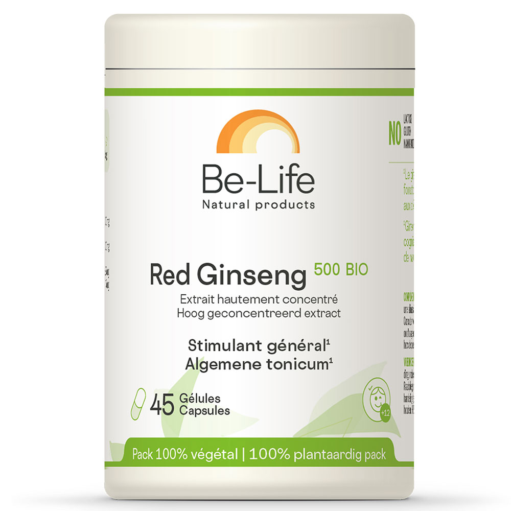 Be-Life Ginseng Rojo 500 Bio 45 cápsulas