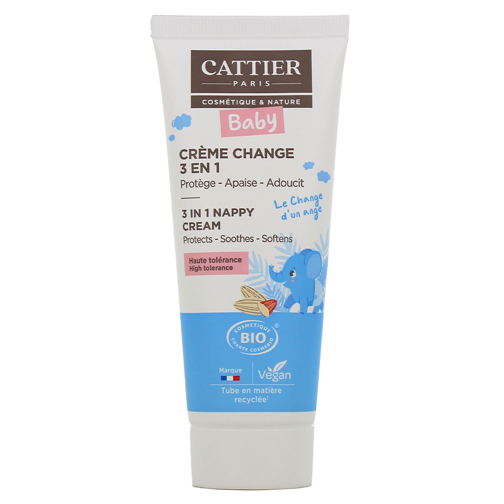 Cattier Bebé Crema de cambio protectora hipoalergénica nio rostro y cuerpo todo tipo de pieles 75ml