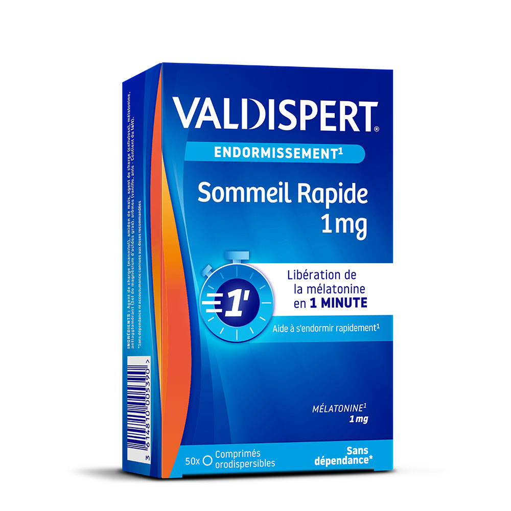 Valdispert Melatonina 1 mg sueño rápido 50 comprimidos
