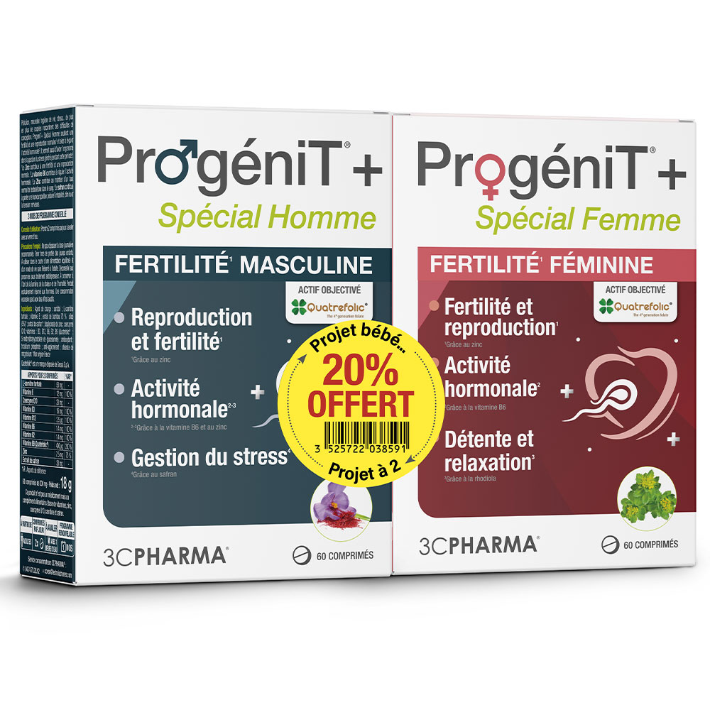 3C Pharma Duo ProgeniT+ hombre mujer 120 comprimidos