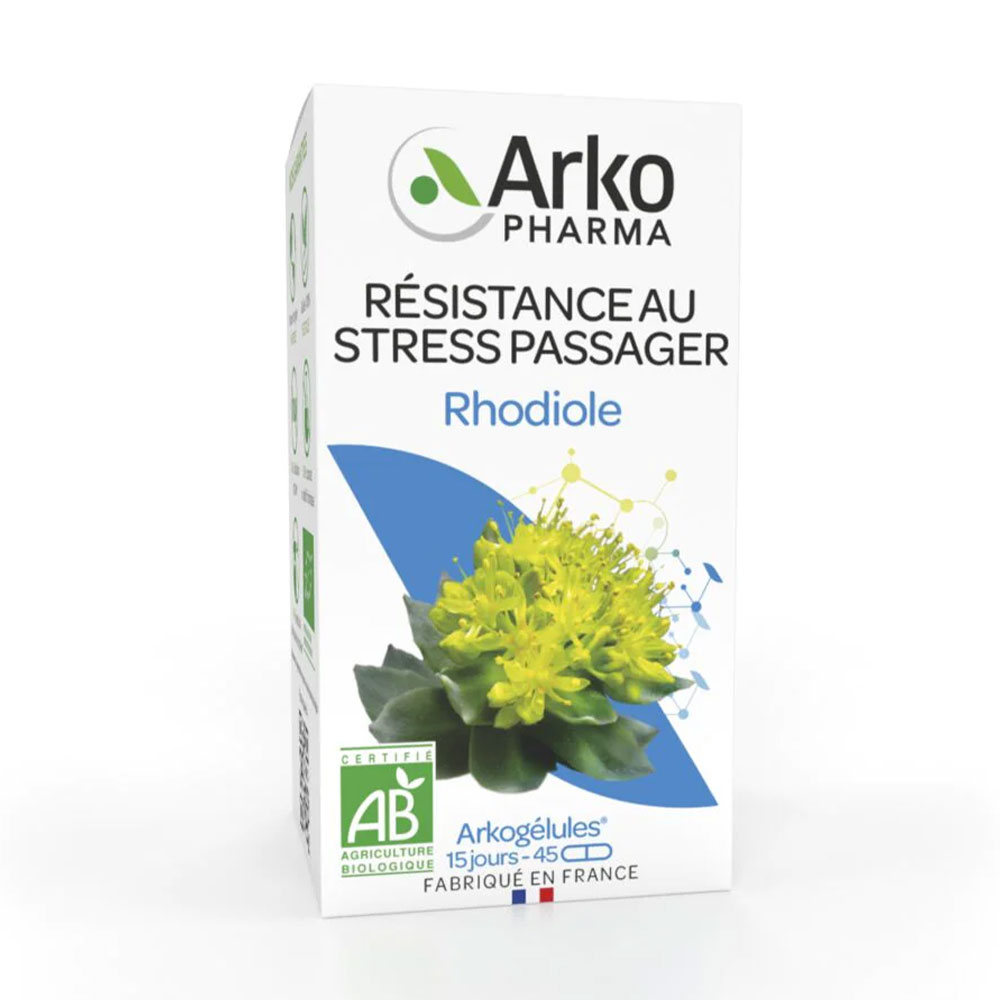 Arkopharma Arkocápsulas Resistencia al estrés pasajero rhodiole bio 45 cápsulas