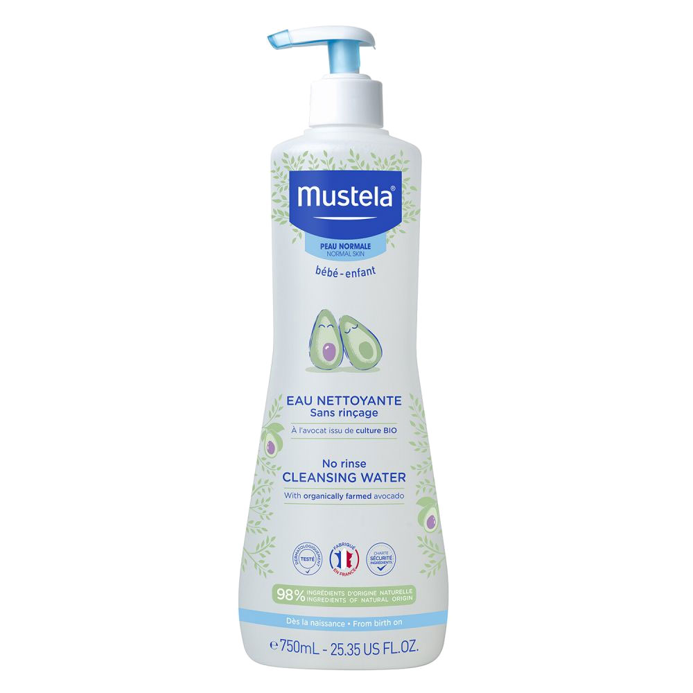 Mustela Agua limpiadora sin aclarado Piel normal 750 ml