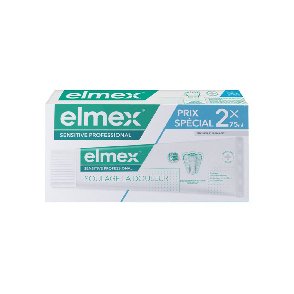 Elmex Sensitive Professional Pasta de dientes analgésica Offre Spéciale 2x75ml