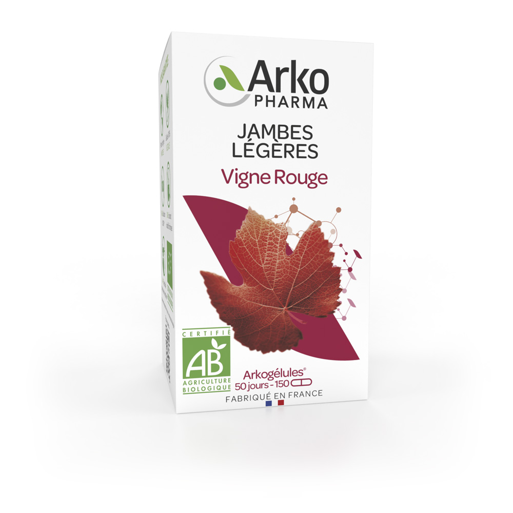 Arkopharma Arkocápsulas Vid Roja bio piernas ligeras 150 cápsulas
