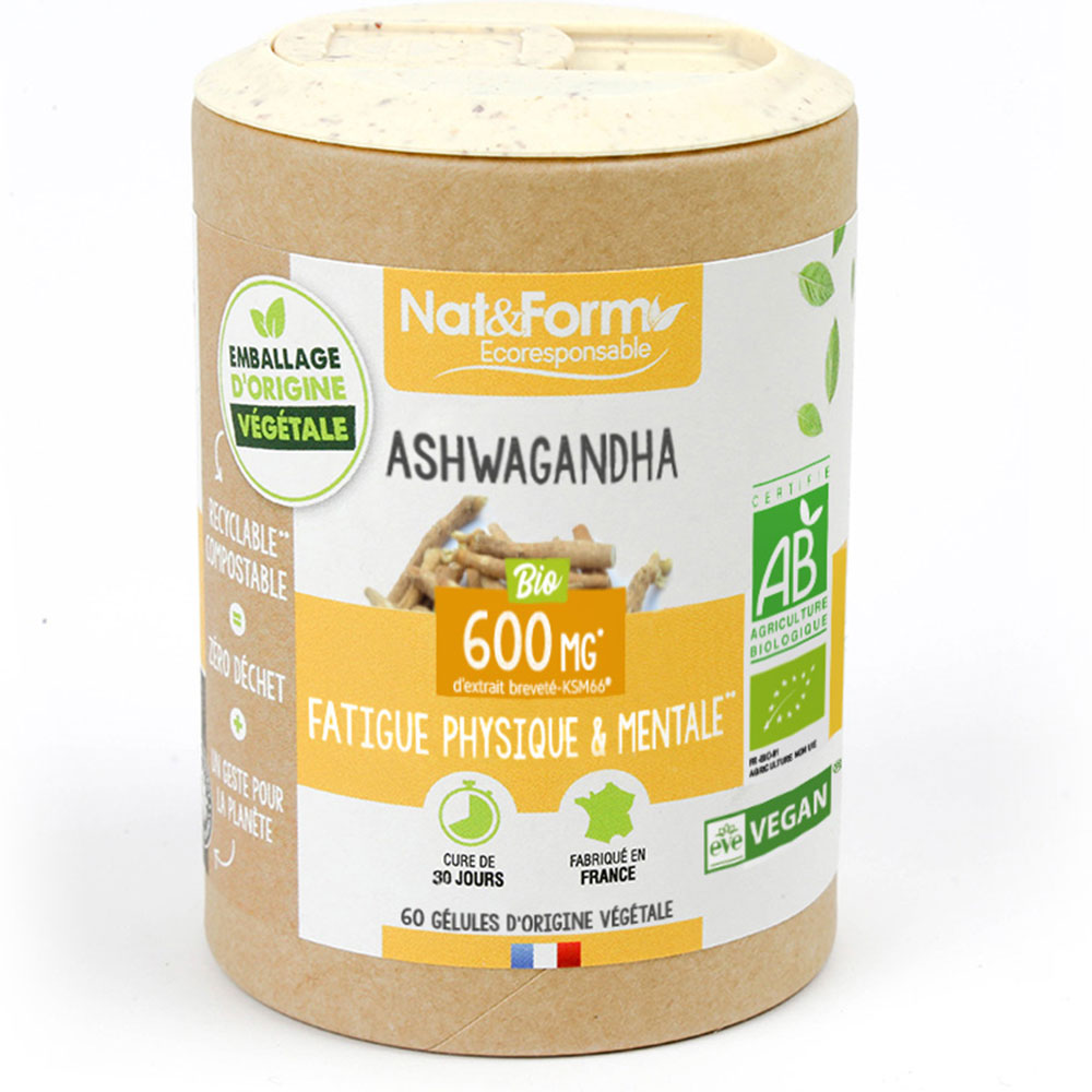 Nat&Form Ashwagandha Bio 60 cápsulas
