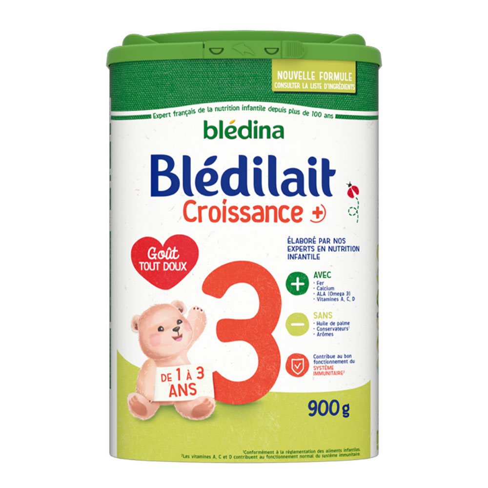 Blédina Bledilait Crecimiento+ Leche en Polvo Goût Tout Doux De 1 a 3 años 900g