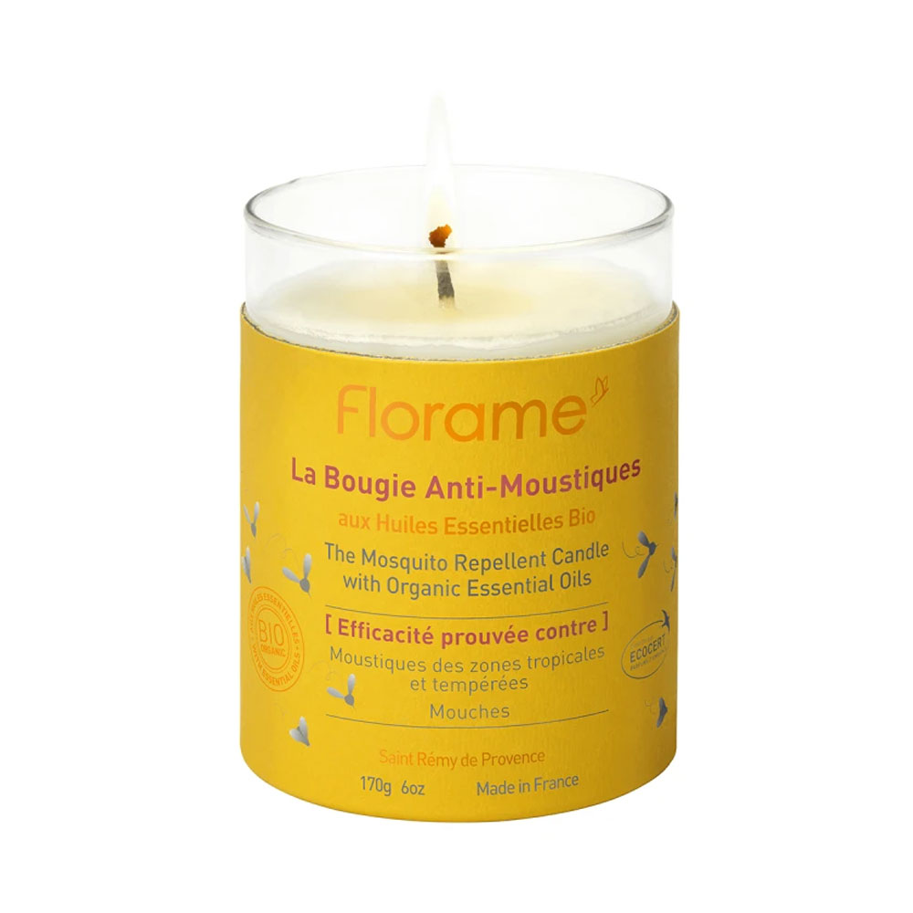 Florame La Vela Antimosquitos Con Aceites Esenciales Bio 170g