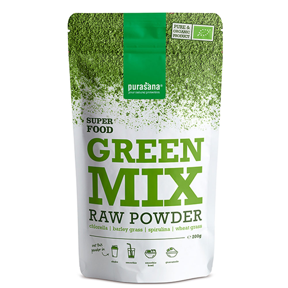 Purasana Polvo Green Mix Bio 200 g
