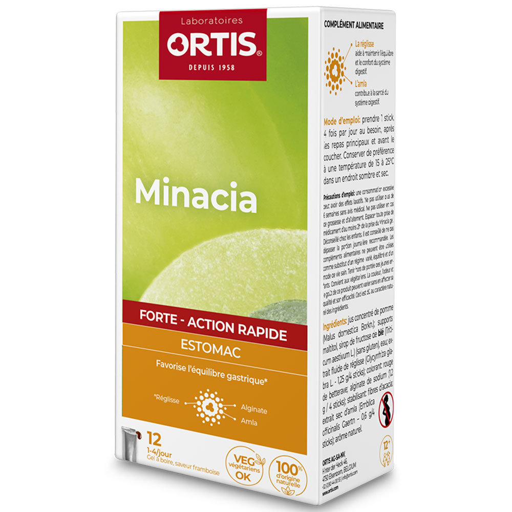 Ortis Minacia Forte Estómago 12 sticks