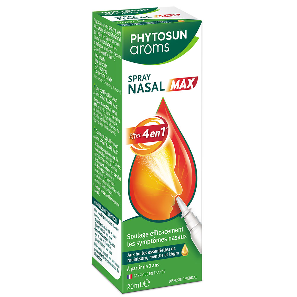 Phytosun Aroms Spray Nasal Max Effet 4 en 1 20 ml