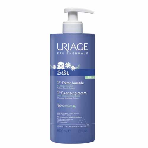 Uriage Bebé Primera Crema Limpiadora Bebe Rostro Cuerpo Y Cuero Cabelludo 500ml