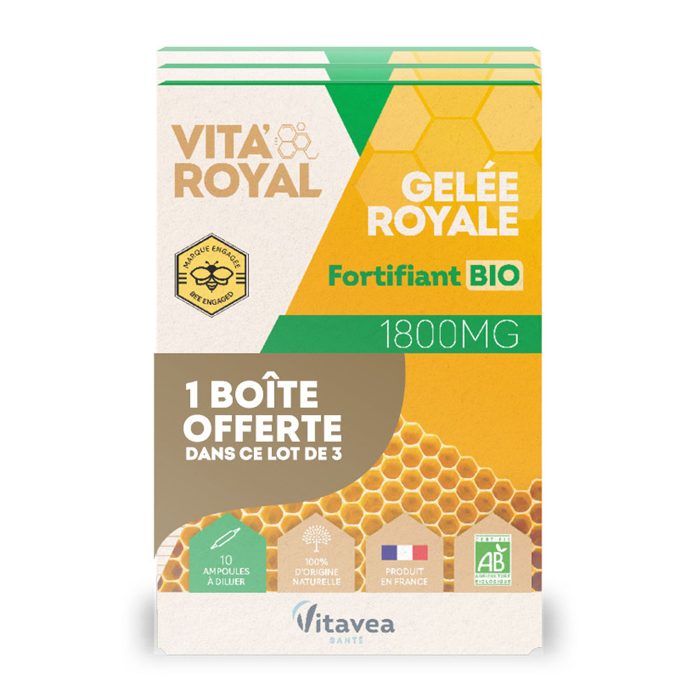 Vitavea Santé Vita'Royal Jalea Real Bio Fortifiant 3x10 Ampollas