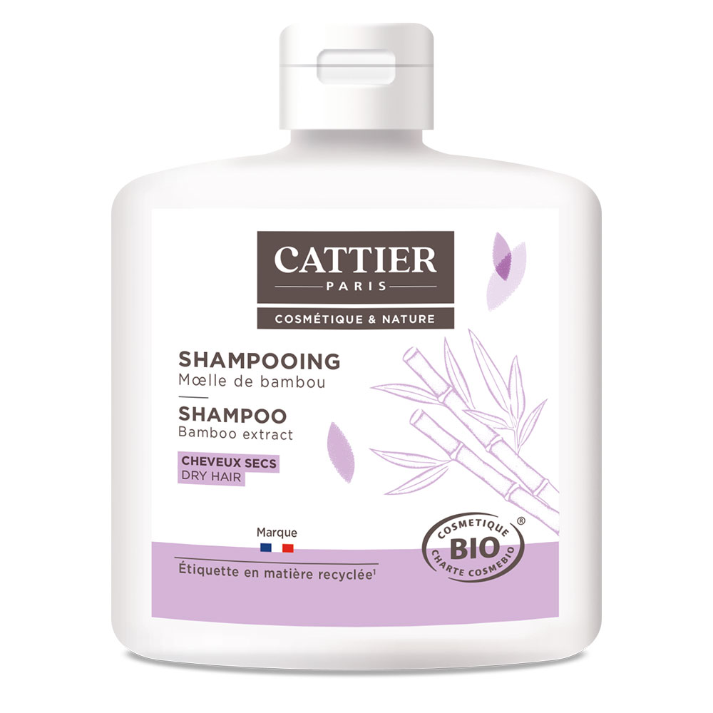 Cattier Champú Cabello seco médula de bambú bio 250ml