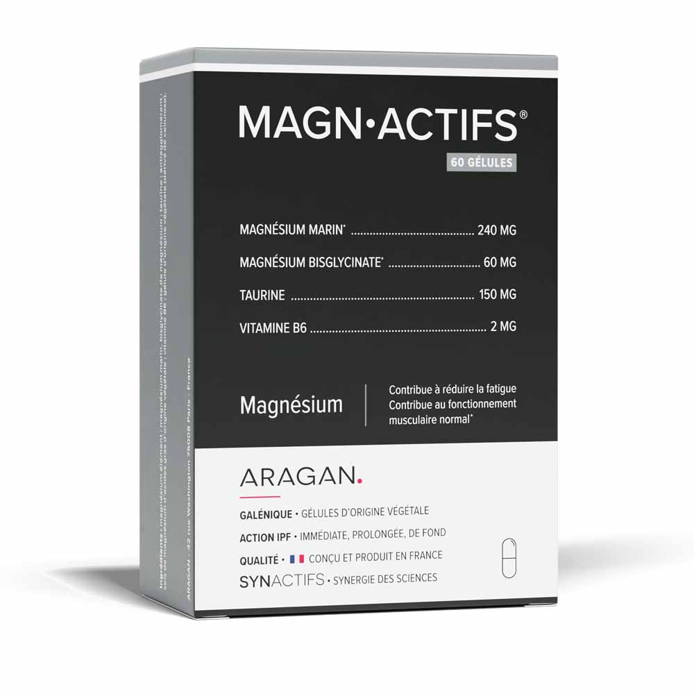 Aragan Synactifs Magnactifs Magnesio 60 cápsulas