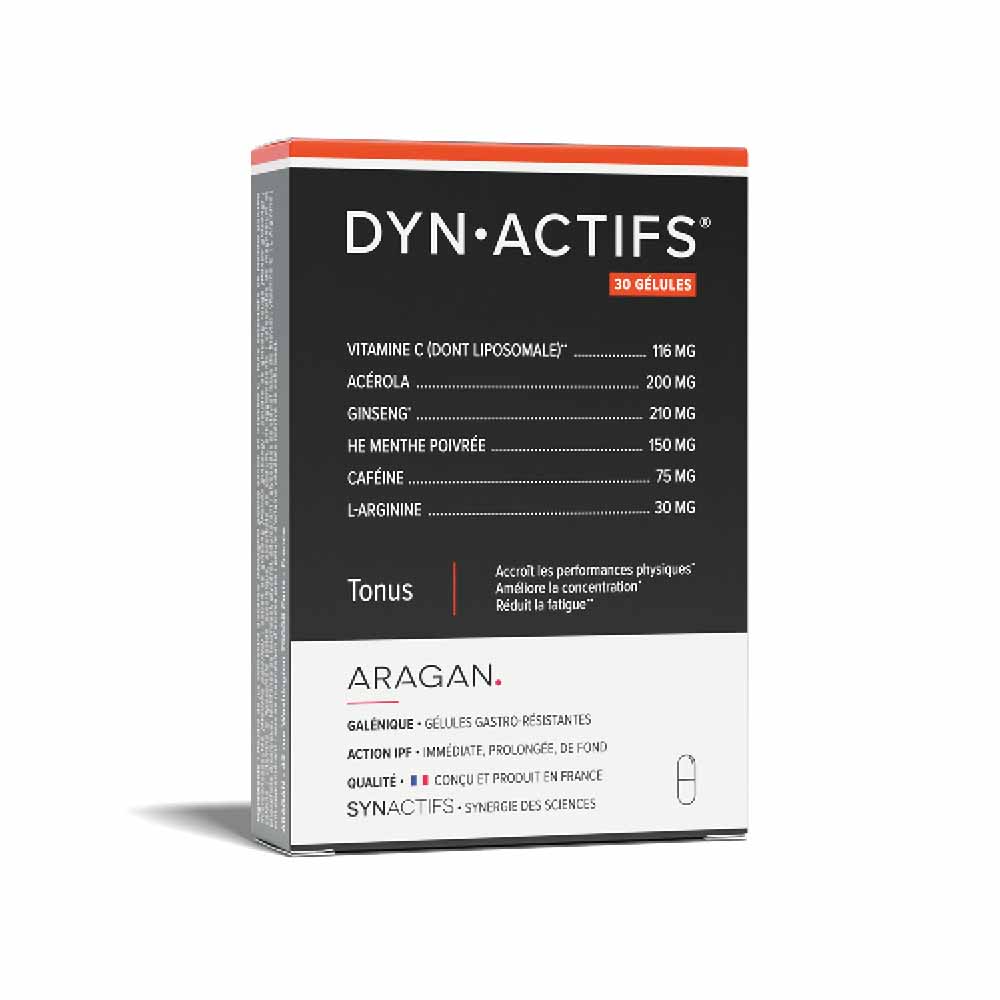 Aragan Synactifs Dynactifs Energía 30 cápsulas