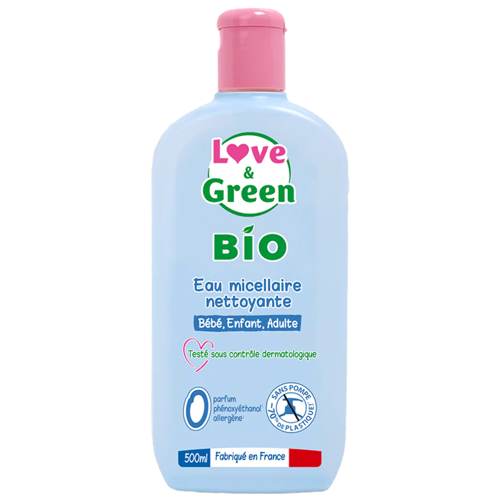Love&Green Agua micelar limpiadora Pieles sensibles a reactivas 500 ml