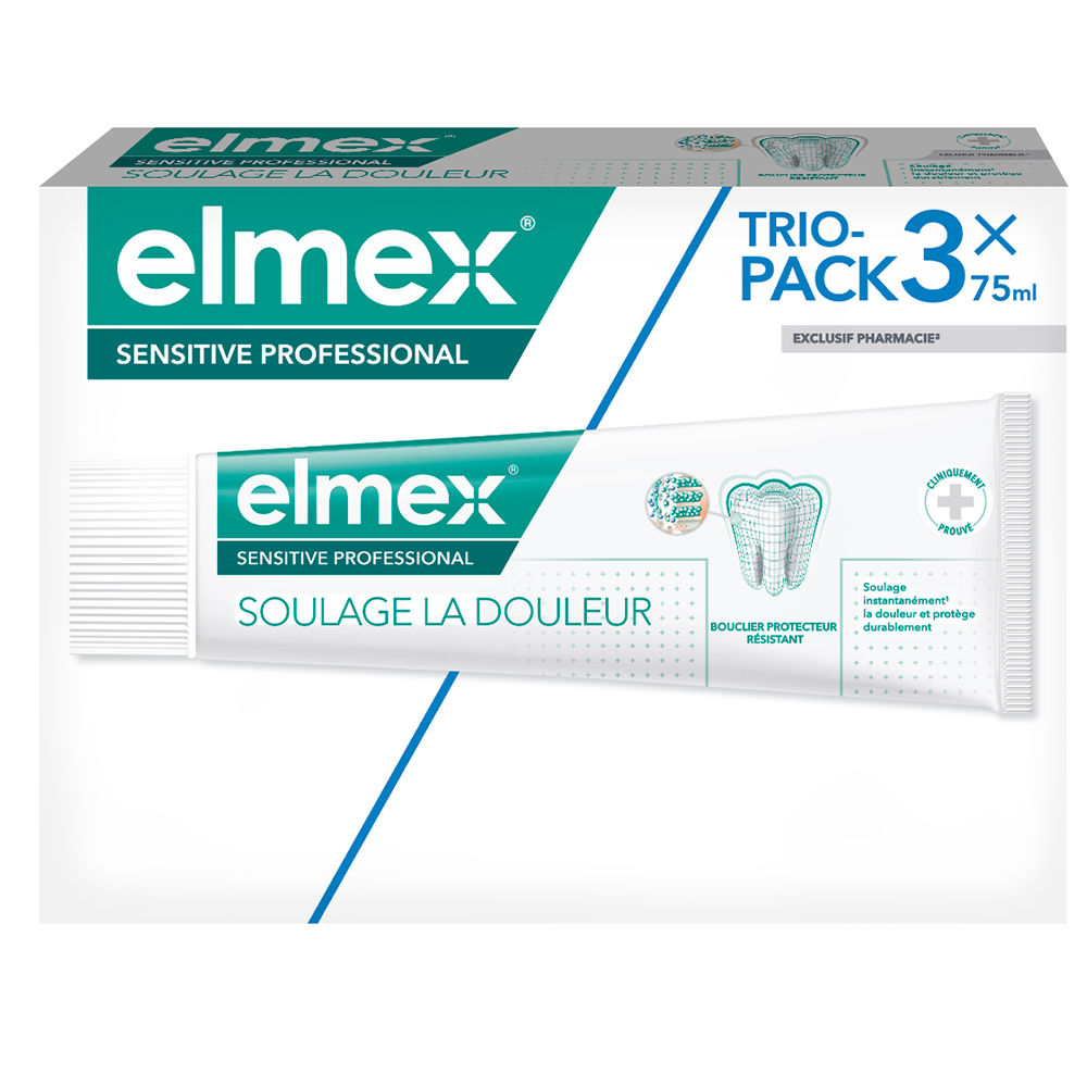 Elmex Sensitive Professional Pasta de dientes 3x75ml
