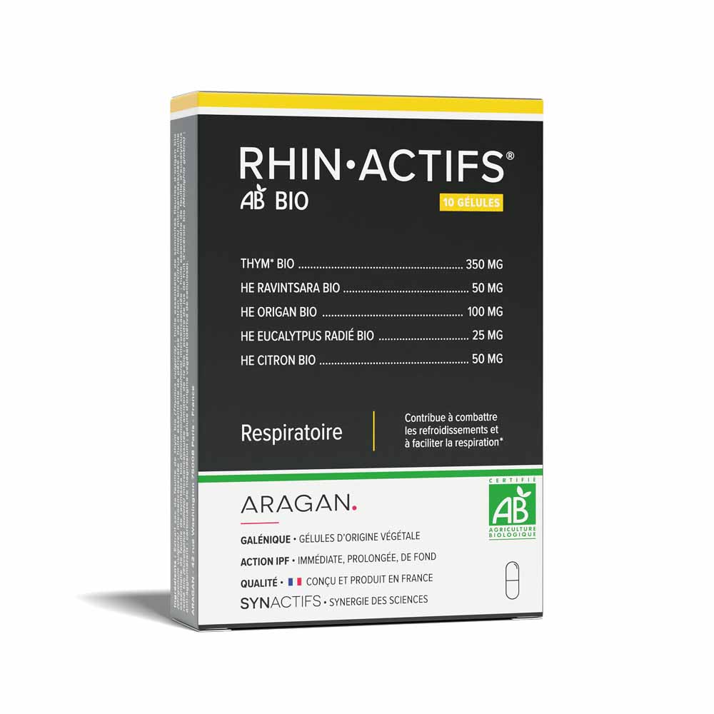 Aragan Synactifs Rhinaction Biografía Respiración 10 cápsulas