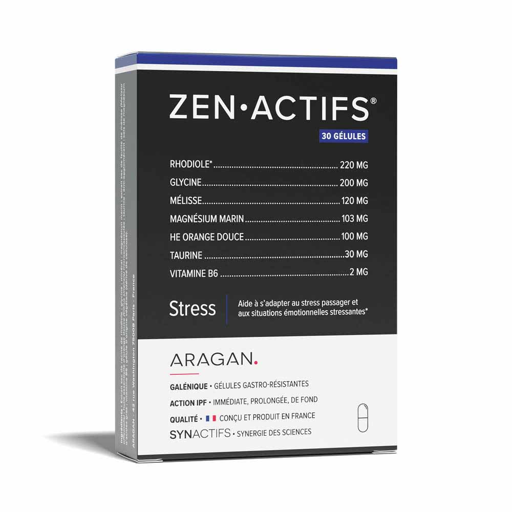 Aragan Synactifs Zenactifs estrés 30 cápsulas