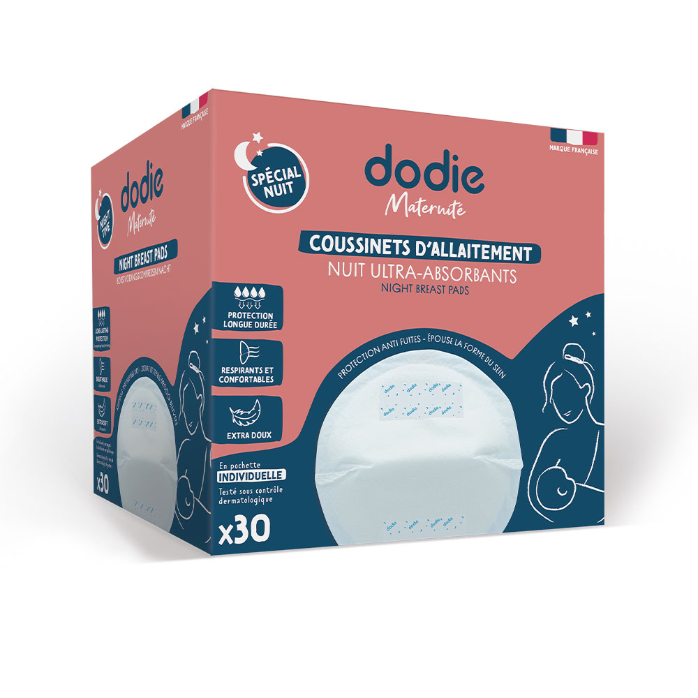 Dodie Discos De Lactancia Desechables Noche Individuales X30 Nuit Ultra Absorbants x30