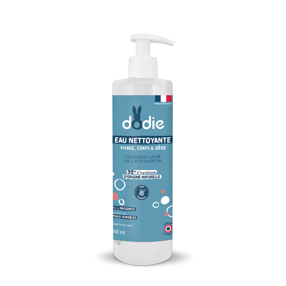 Dodie Agua Limpiadora 3-en-1 Desde El Nacimiento Dès La Naissance Peaux Sensibles 500ml