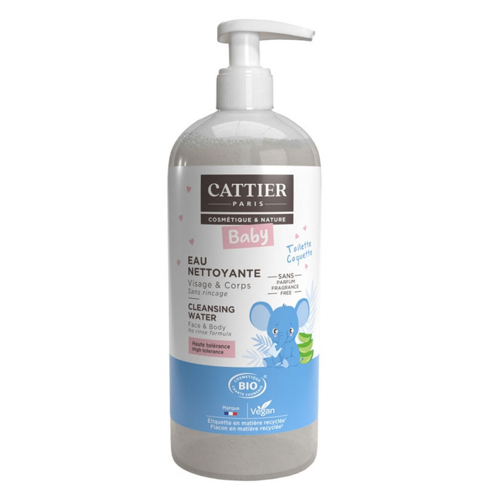 Cattier Bebé Agua limpiadora micelar bio 500ml