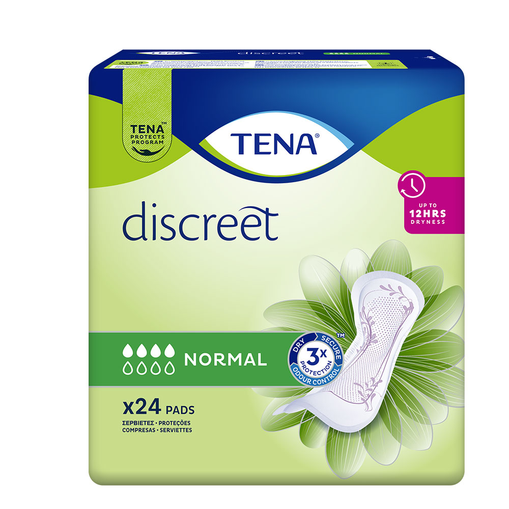 Tena Discreet Compresas Perdidas De Orina Normal X24