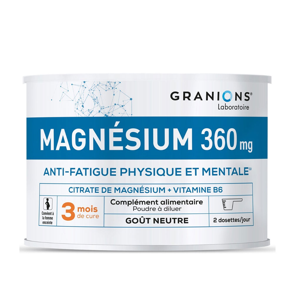 Granions Magnesio 360 mg cansancio físico y mental 360 mg