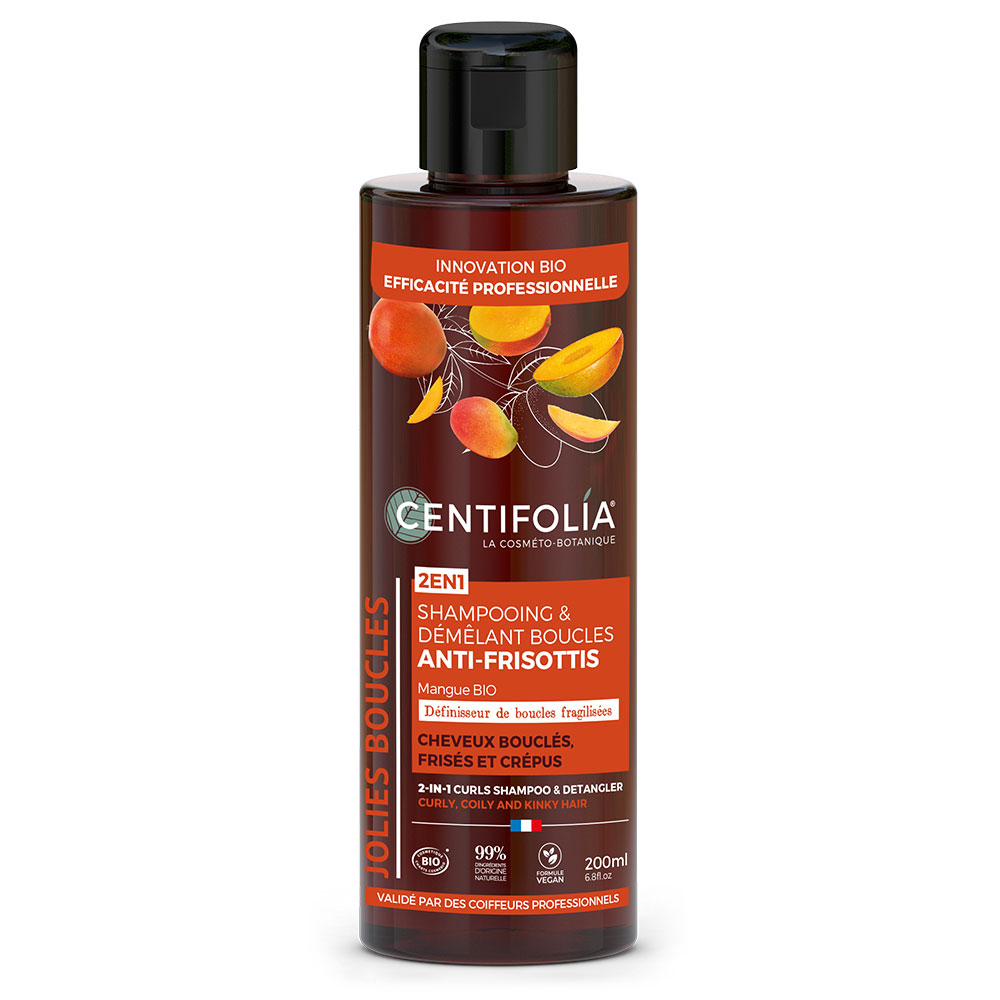 Centifolia Champú y desenredante rizos antiencrespamiento Cabello rizado y encrespado 200 ml