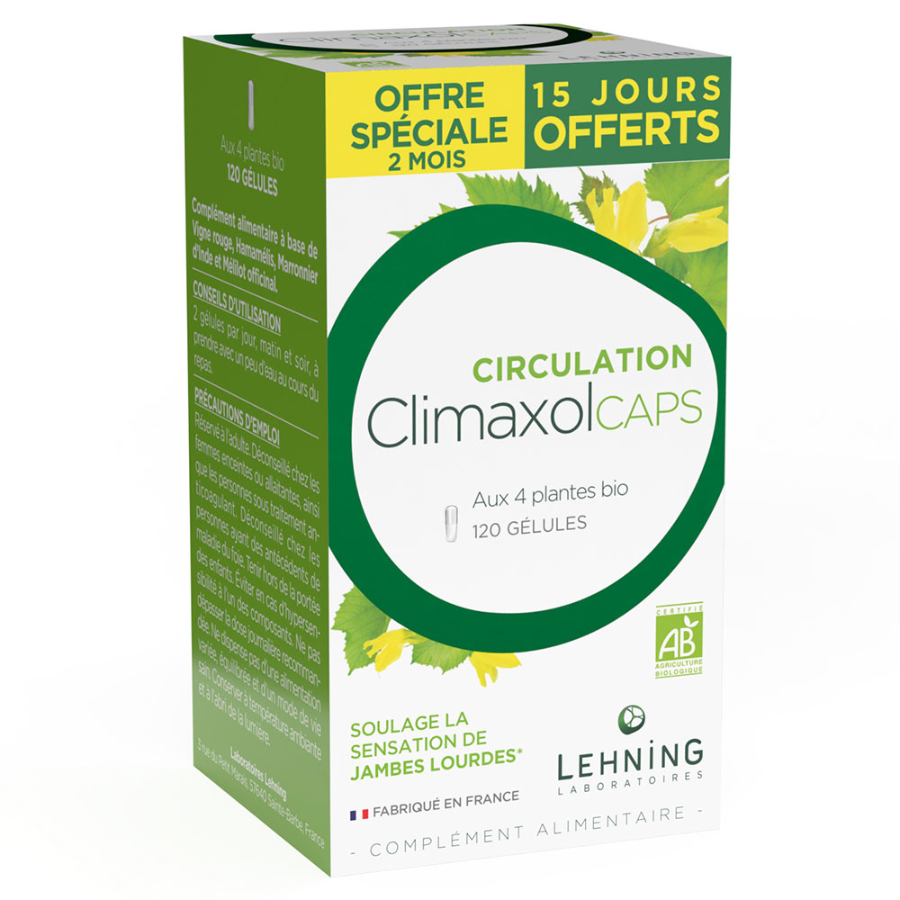 Lehning Circulación Climaxolcaps 120 cápsulas