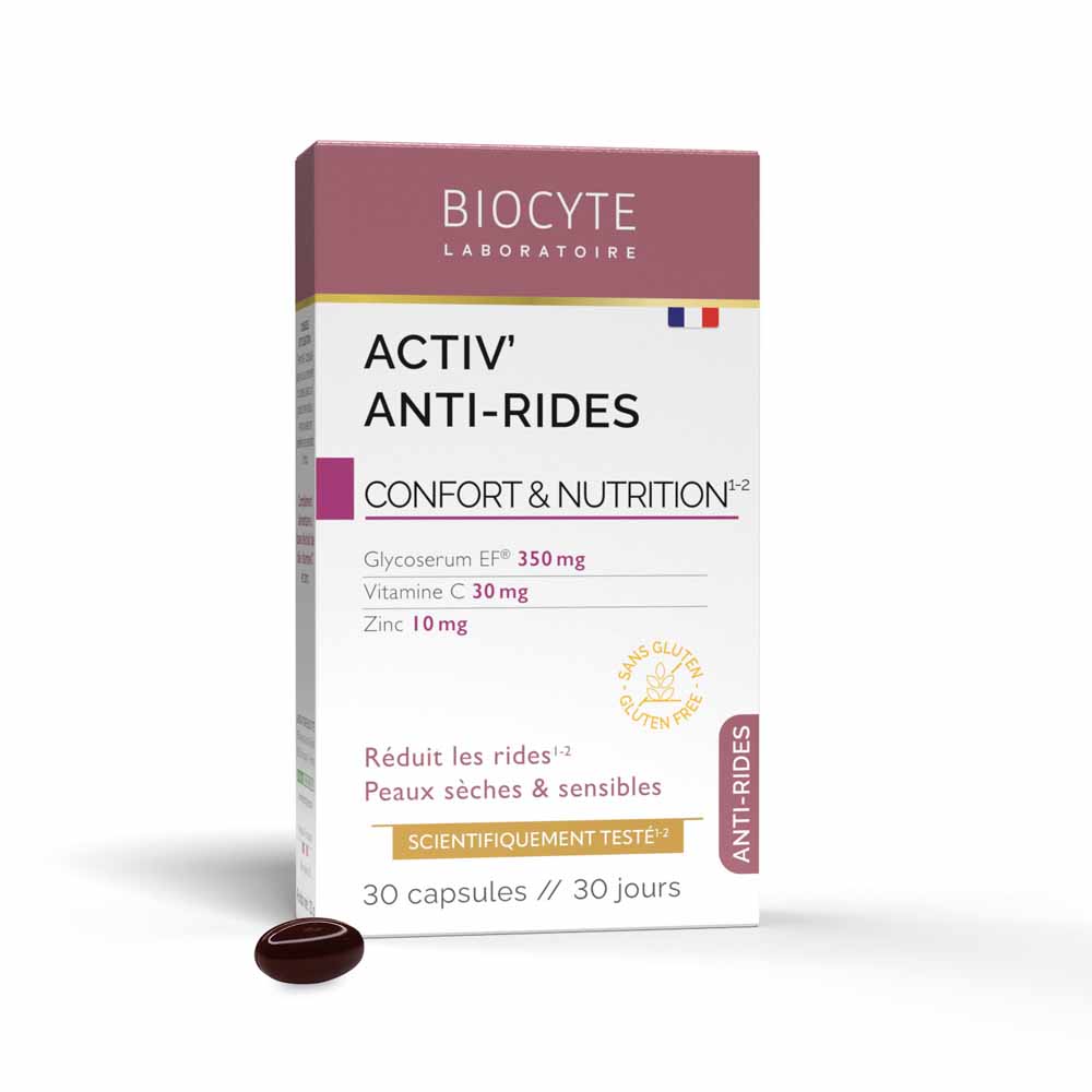 Biocyte Antiarrugas Activ'antiarrugas piel sensible 30 cápsulas