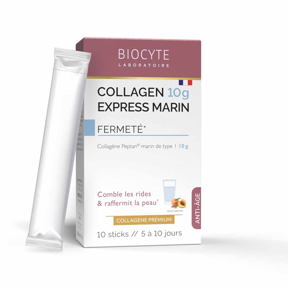 Biocyte Antiedad Collagena Express Sabor a melocotón 10 Sticks