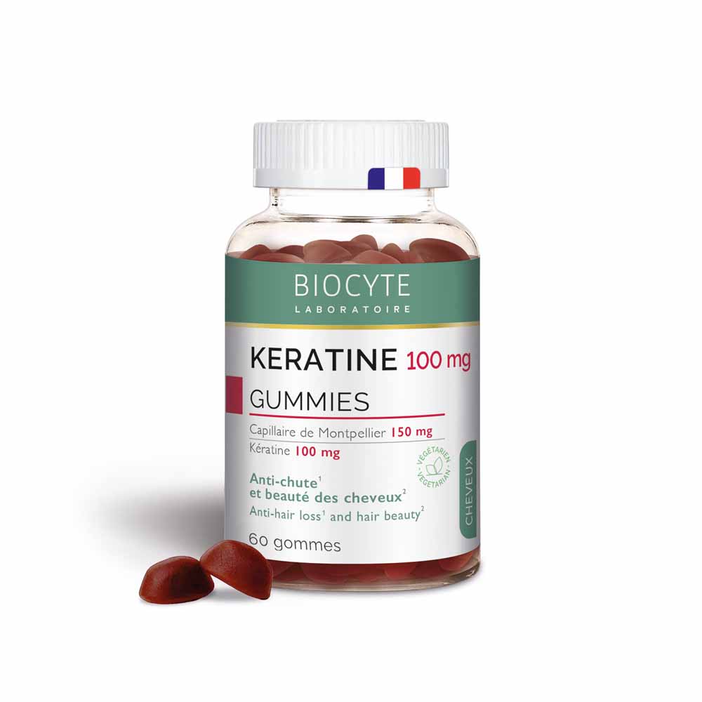 Biocyte Cabello Keratina anticaída y belleza 60 gominolas