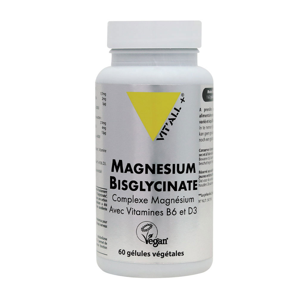 Vit'All+ Magnesium bisglicinato 60 cápsulas