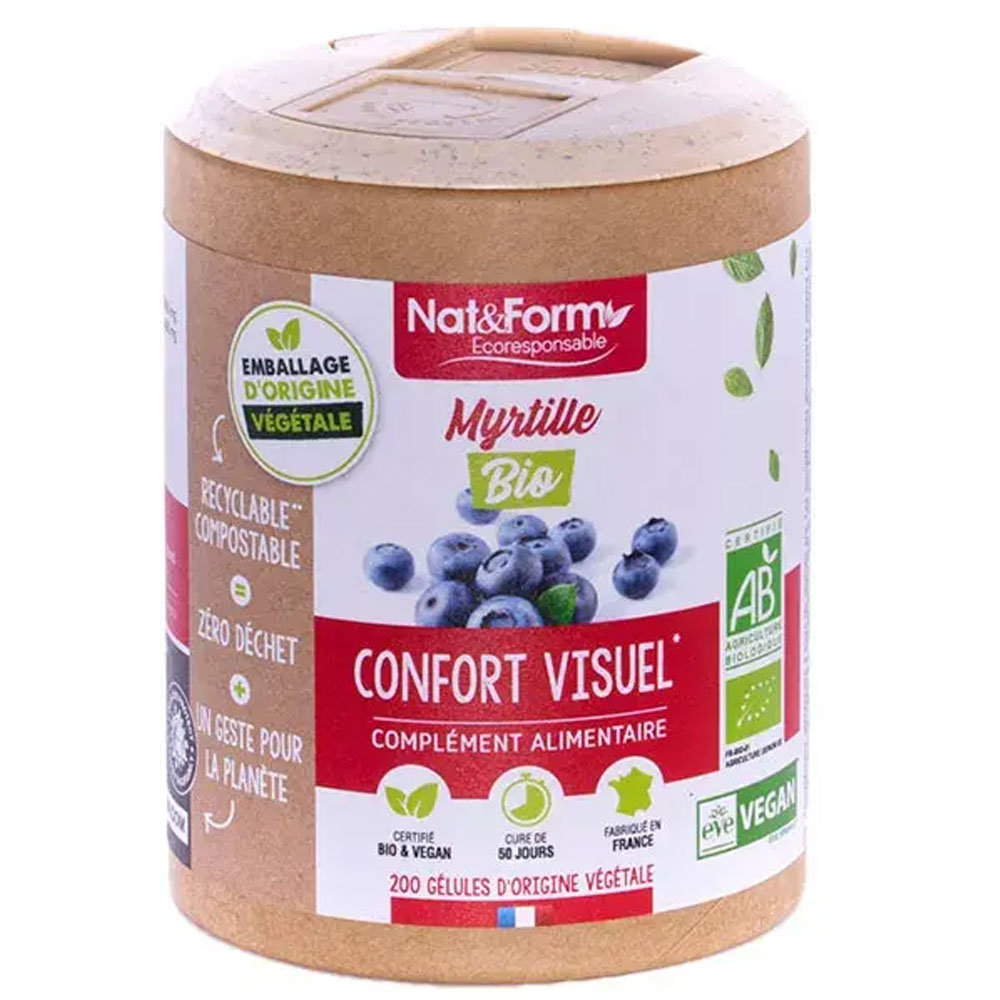 Nat&Form Arándano Bio Confort visual 200 cápsulas