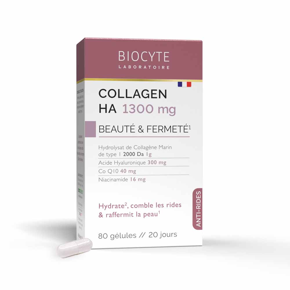 Biocyte Antiarrugas Colágeno HA 1300 mg Belleza y firmeza 80 cápsulas