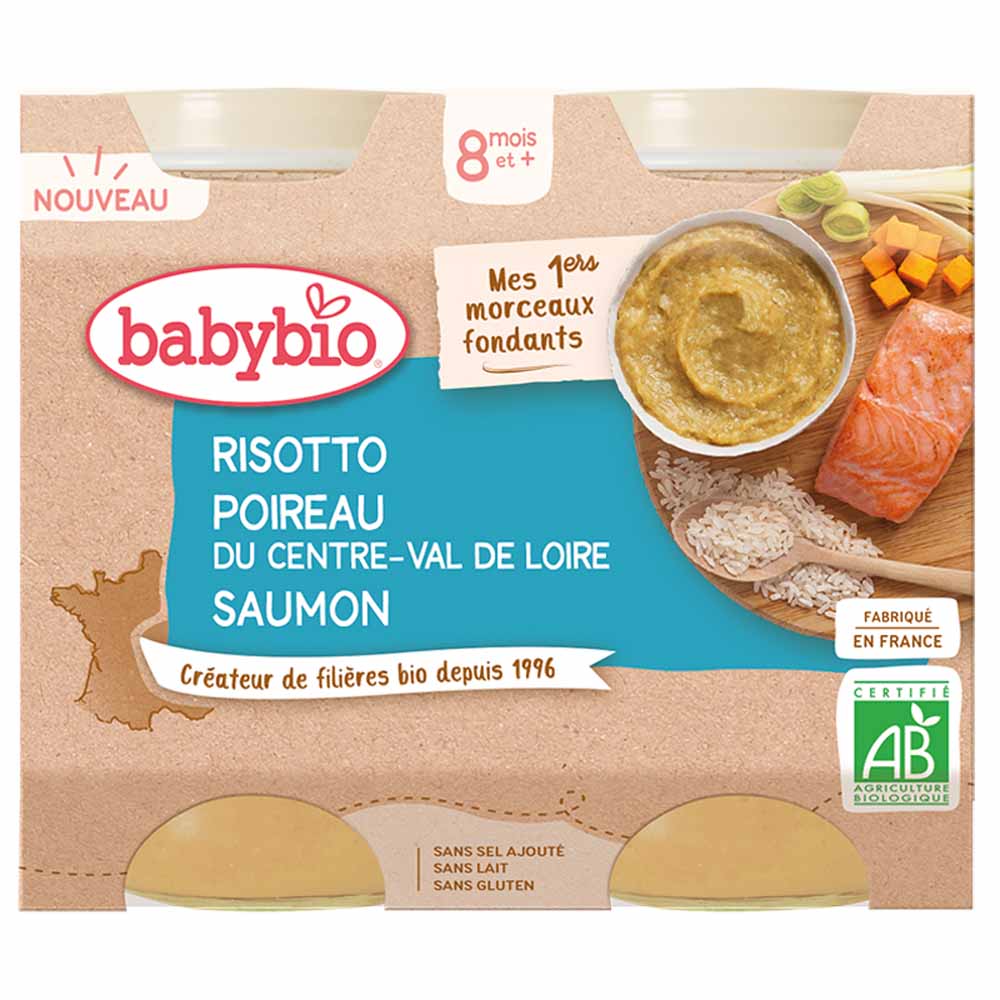 Babybio Mis primeros trozos de fondant ecológico a partir de 8 meses 2x200g
