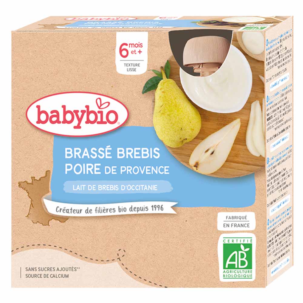 Babybio Leche de oveja ecológica 6 meses Biberón 4x85g