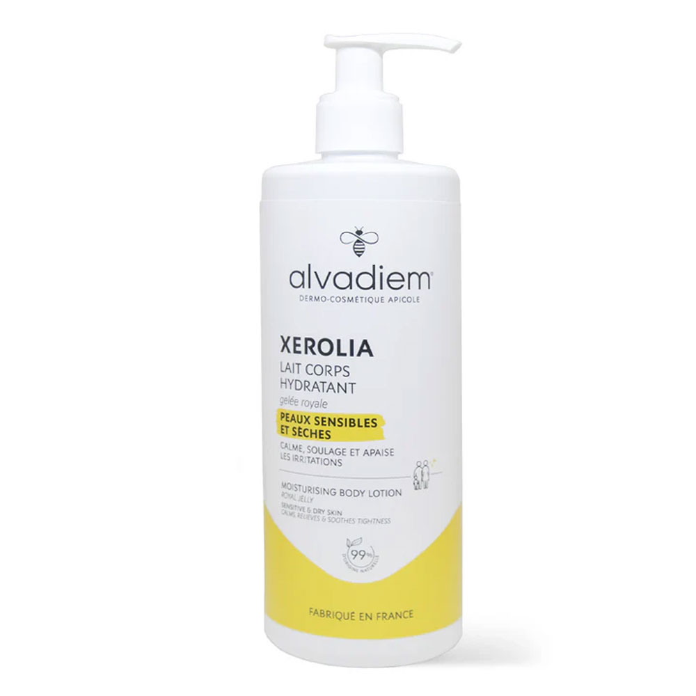 Alvadiem Xerolia Lait Corps Hydratant Gelée Royale Bio 400 ml