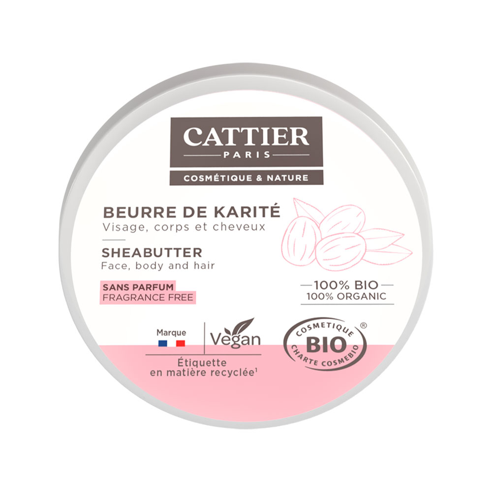 Cattier Manteca de karité sin perfume bio 20g
