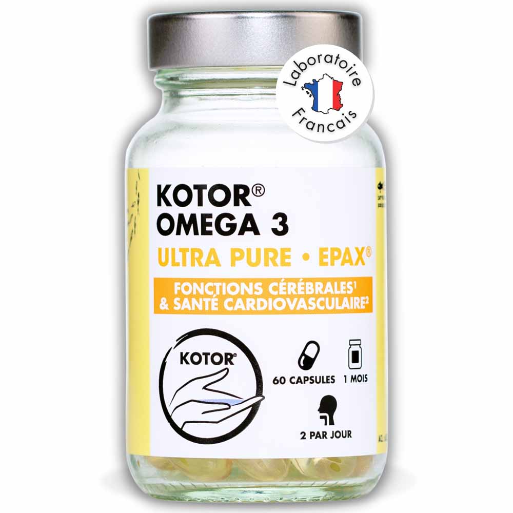 Kotor Pharma Omegas 3 Epax Función cerebral y salud cardiovascular 60 cápsulas
