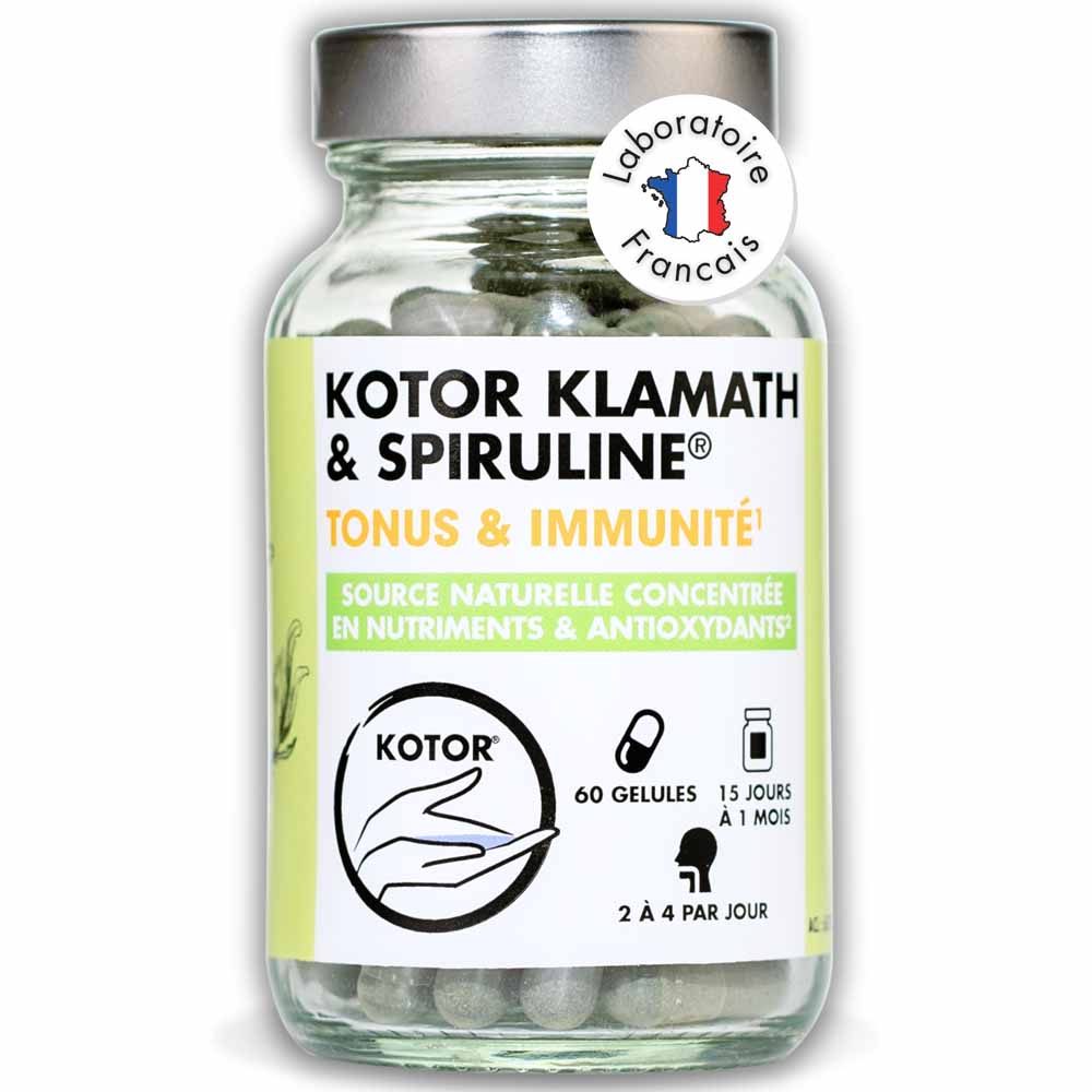 Kotor Pharma Klamath y espirulina tono e Immunea 60 cápsulas
