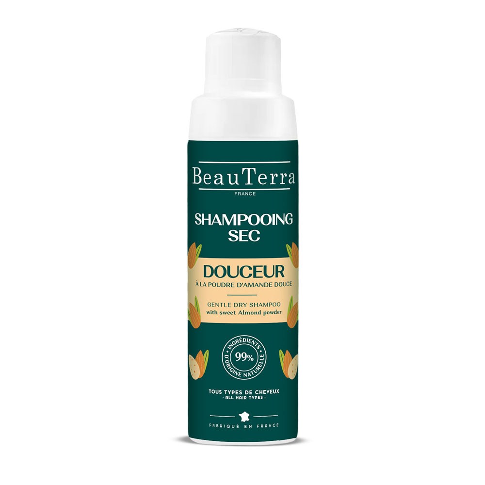 Beauterra Champú Seco Suavidad con Almendra Dulce en Polvo Todo tipo de cabello 50g