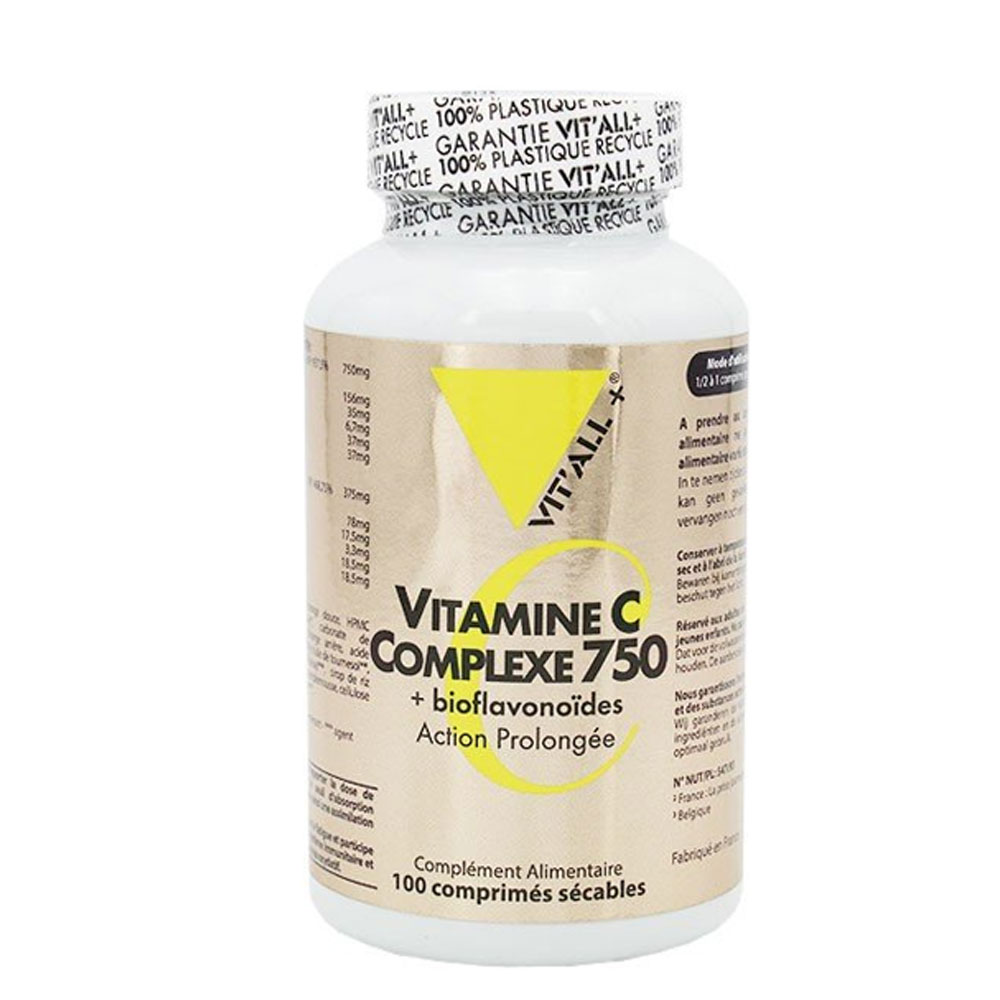 Vit'All+ Complejo de Vitamin C 750 100 comprimidos