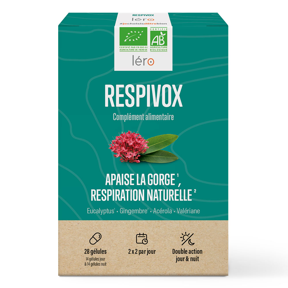 Lero Respivox Alivia la Garganta Respiración Natural Spray bucal 28 cápsulas