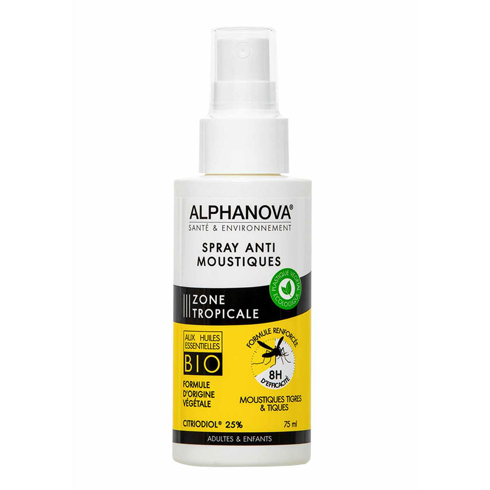Alphanova Santé Spray antimosquitos Zona tropical 75 ml