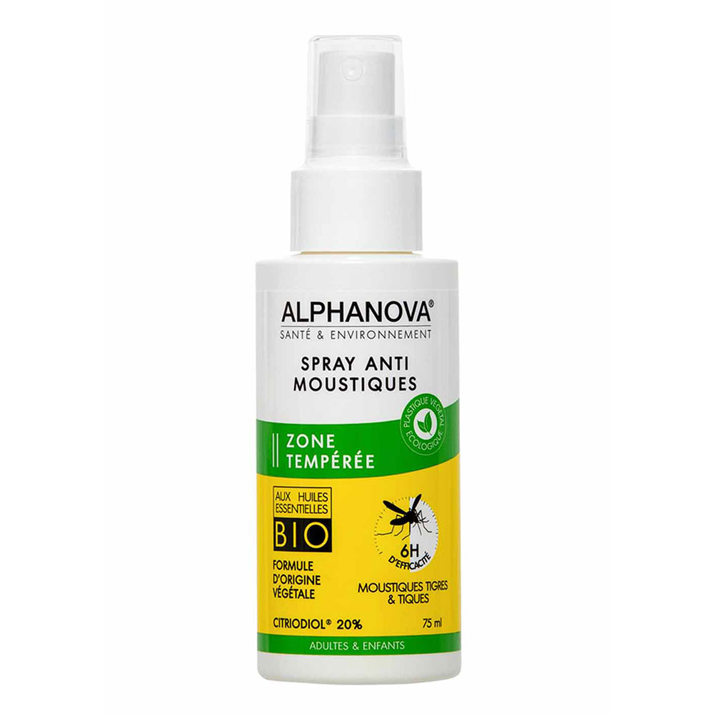 Alphanova Santé Spray antimosquitos zonas templadas 75 ml